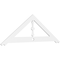 Ekena Millwork Pitch Artisan Architectural Grade PVC Gable Pediment, 72"W x 24"H x 1"P (8/12) GPP072X024X100ART - alternate 1